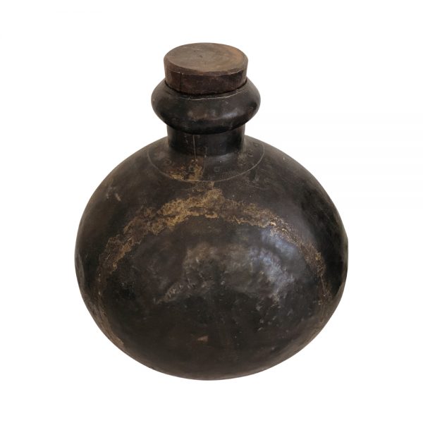 Vintage Indian Iron Flask Decor yndeinteriors.com.au