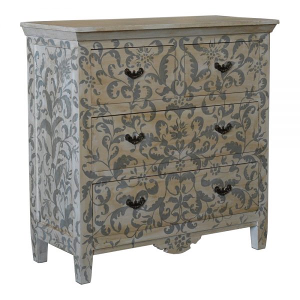 Hand Painted Chest of Drawers Furniture yndeinteriors.com.au