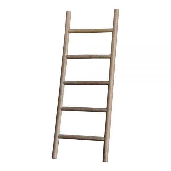 Wooden Ladder Rack – Mango Wood Accessories yndeinteriors.com.au