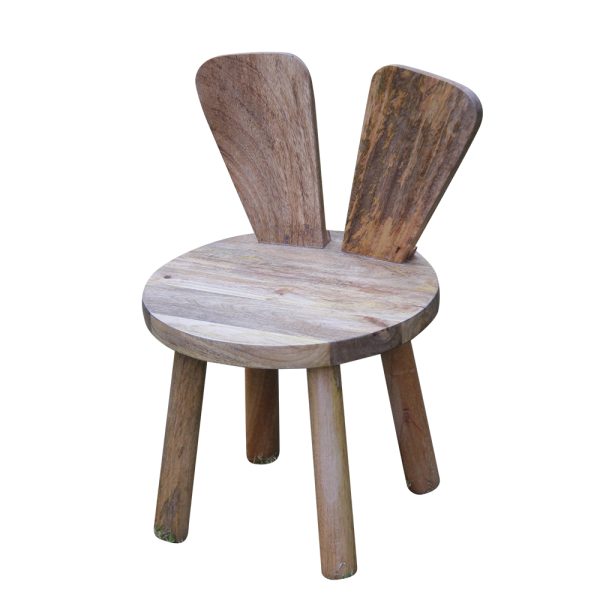 Bunny Back Kids Chair – Mango Wood Chairs yndeinteriors.com.au
