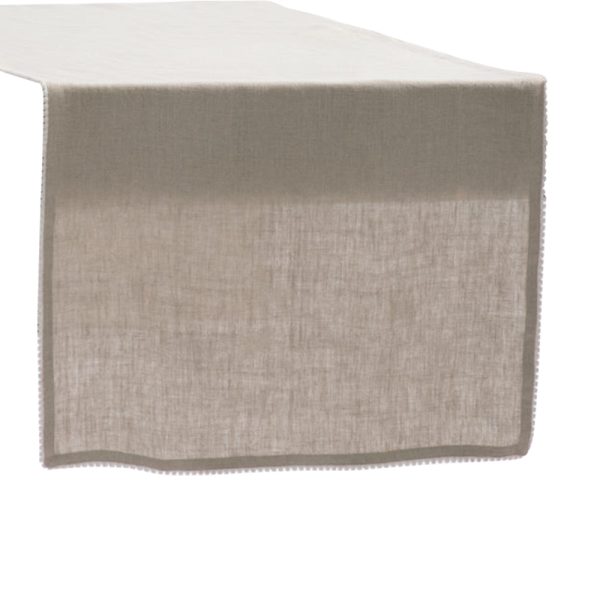 Linen Table Runner – Lace – Choice of 70 Colour Combinations Dining yndeinteriors.com.au