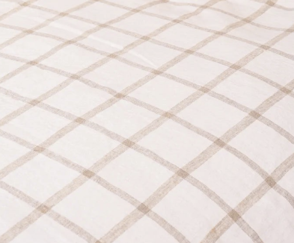 Linen Quilt Cover Set – Lenore Fringe Bed Linen yndeinteriors.com.au