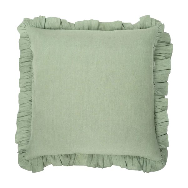 Linen Cushion Cover – Frills – Set of 2 Bed Linen yndeinteriors.com.au